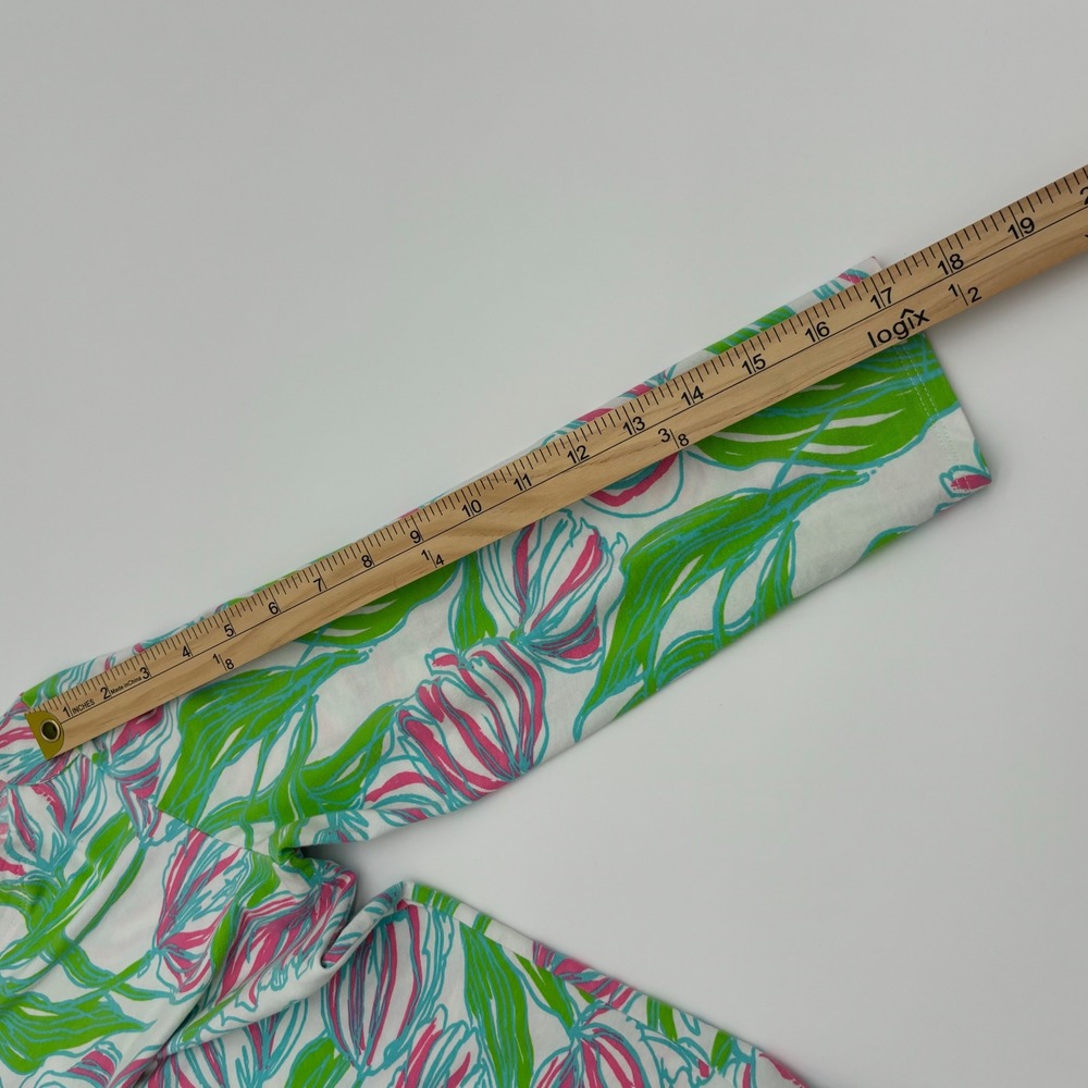 Lilly Pulitzer Top Women's Small Floral Print 3/4 Sleeve Colorful - Picture 7 of 7